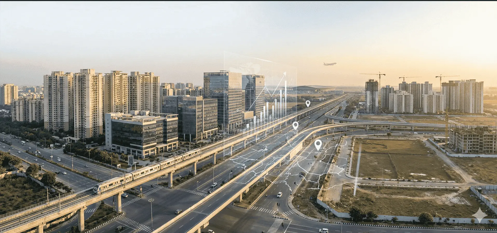 Panoramic view of Greater Noida